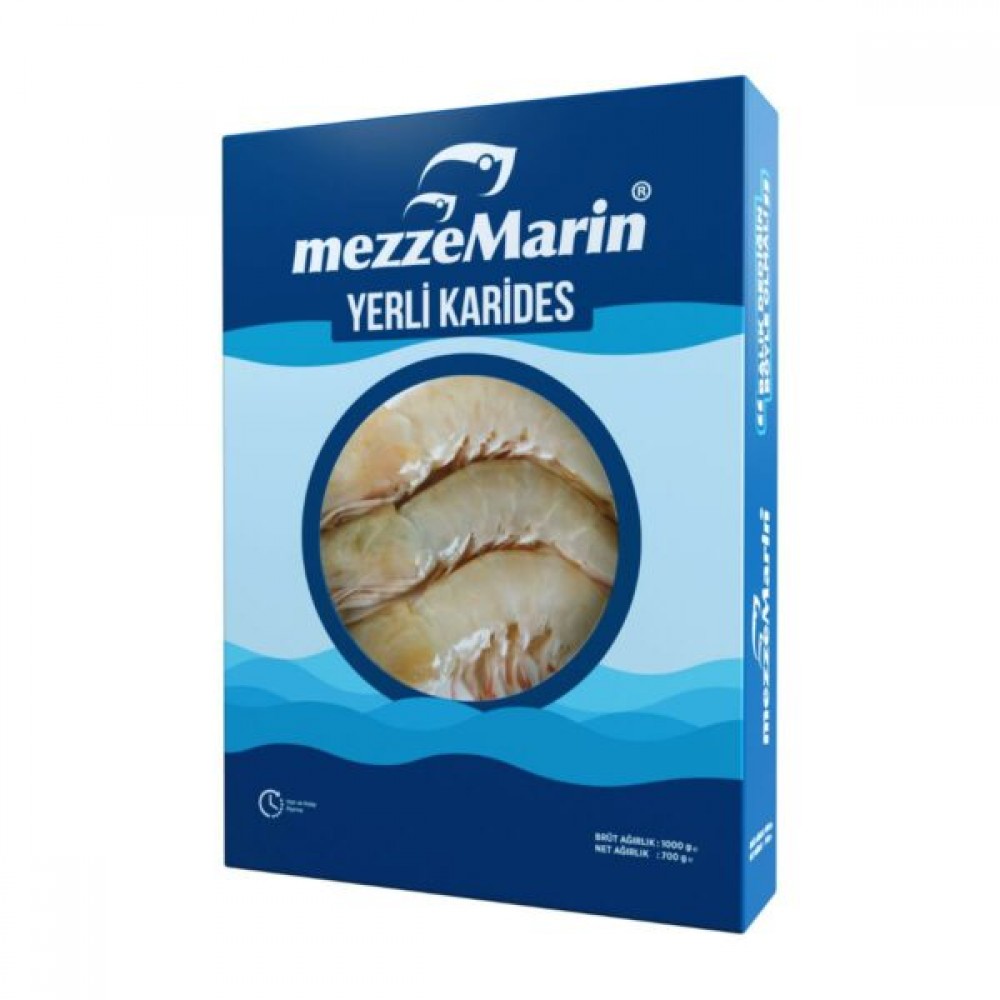 Karides Kabuklu Beyaz Donuk 16/20 (1kg x 5 Adet)